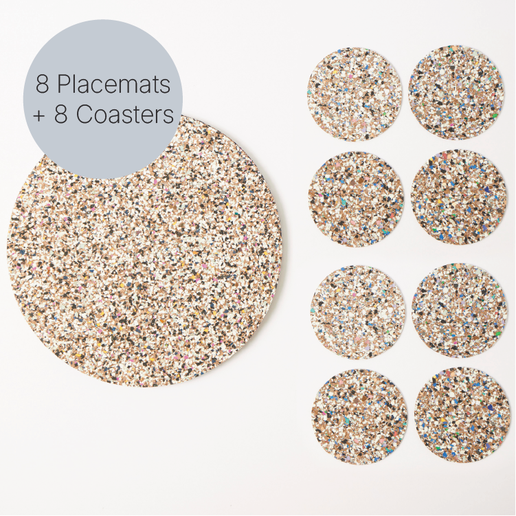 Beach Clean Placemats &amp; Coasters | Round S/8