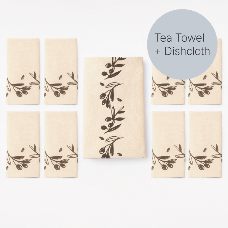 Olive and Pip Table Runner &amp; Napkins | S/8