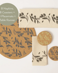 Napkins, Coasters, Placemats and Runner Bundle S/8 | Olive & Pip