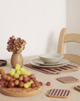 Cork Coasters | Candy Stripes - Purple