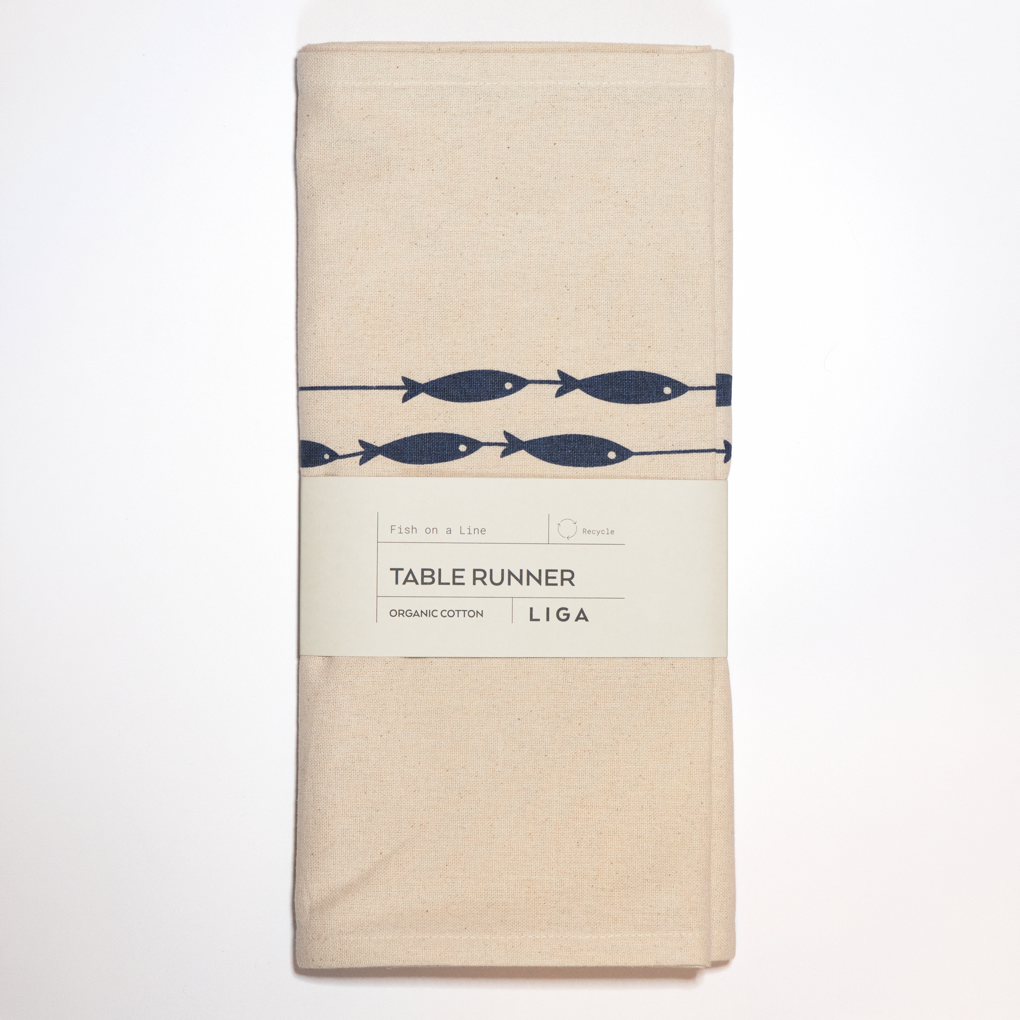 Organic Cotton Runner | Fish on a Line