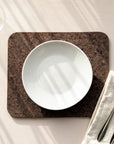 Smoked Cork Placemats | Rectangle Set of 4