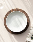 Smoked Cork Placemats | Round S/4