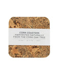 Natural Cork Coasters | Square Set of 4