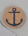 Cork Coaster | Anchor