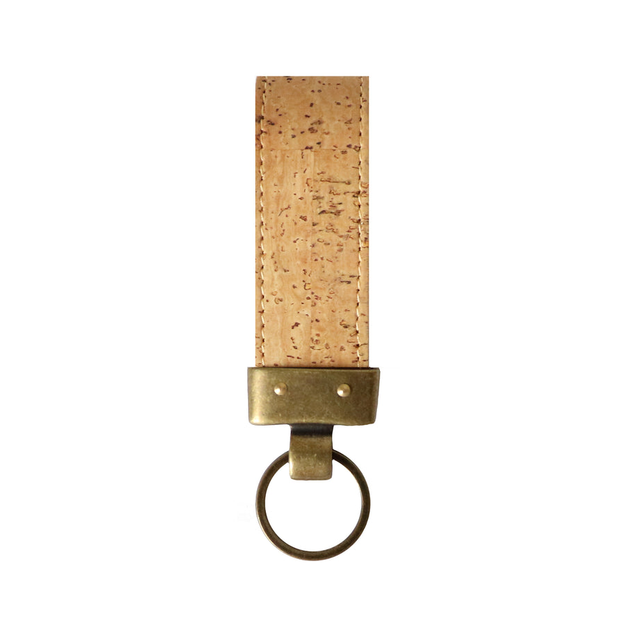 Organic Cork Key Fob | Natural