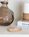 Cork Coaster | Orchids White