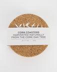 Cork Coaster | Swallows | White