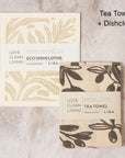 Tea Towel and matching Dishcloths | Olive & Pip