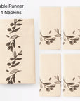 Olive and Pip Table Runner & Napkins | Set of 4