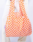 Eco Reusable Shopping Bag - Check