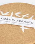 Cork Placemat | Swallows | White