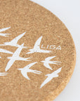 Cork Placemat | Swallows | White