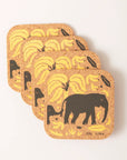 Set of 4 Placemats and matching Coasters | Giraffes