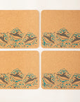 Cork Placemats | Swimming Penguins