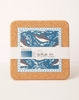 Cork and Tile Trivet | Swimming Penguins