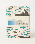 Tea Towel and matching Dishcloths | Swimming Penguin