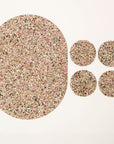 Beach Clean Oval Placemats & Coaster Bundle | Table S/4