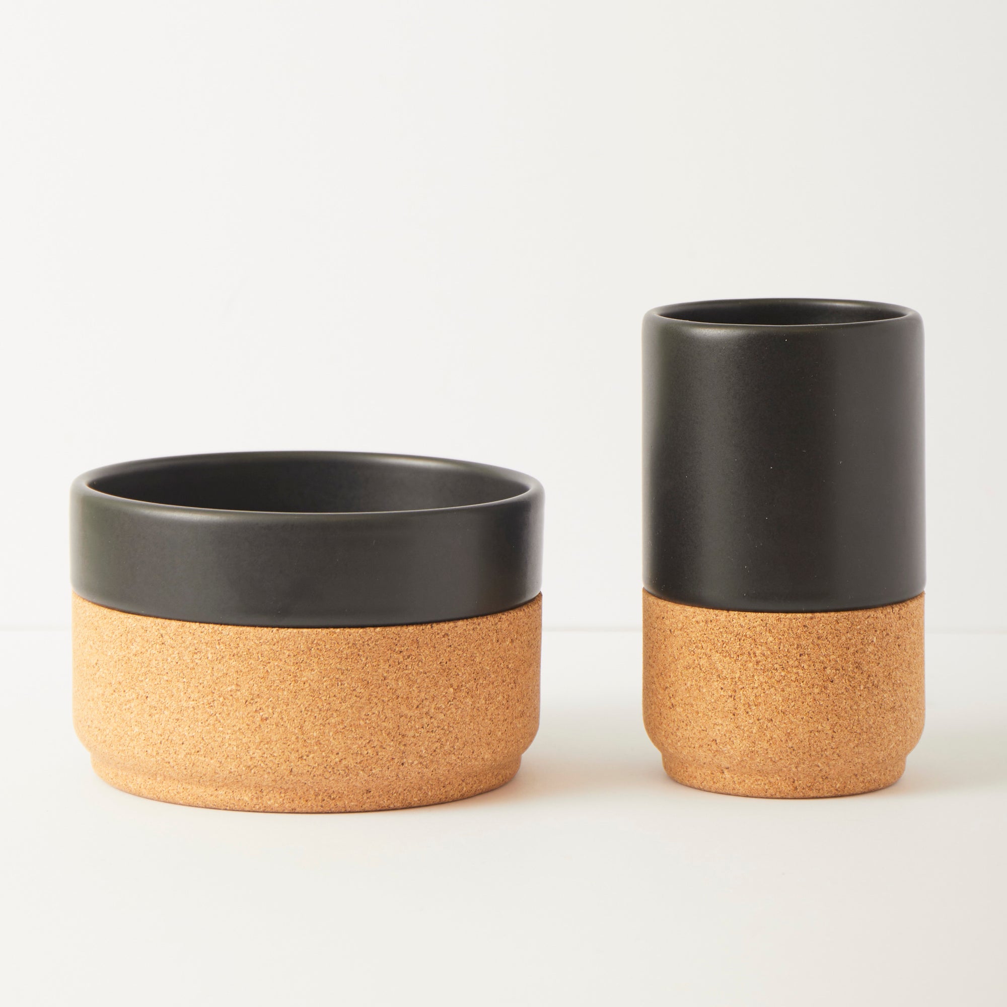 Ceramic Gift Set | Mug and Bowl in Black