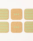 Cork Coasters | Candy Christmas | Set of 6