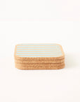 Cork Coasters | Candy Stripes - Blue