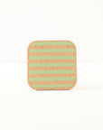 Cork Coasters | Candy Stripes - Green