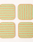 Cork Coasters | Candy Stripes - Green