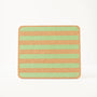 Cork Placemats | Candy Stripes - Green