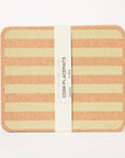 Cork Placemats | Candy Stripes - Olive S/4