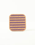 Cork Coasters | Candy Stripes - Purple