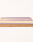 Cork Placemats | Candy Stripes - Purple