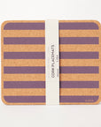 Cork Placemats | Candy Stripes - Purple