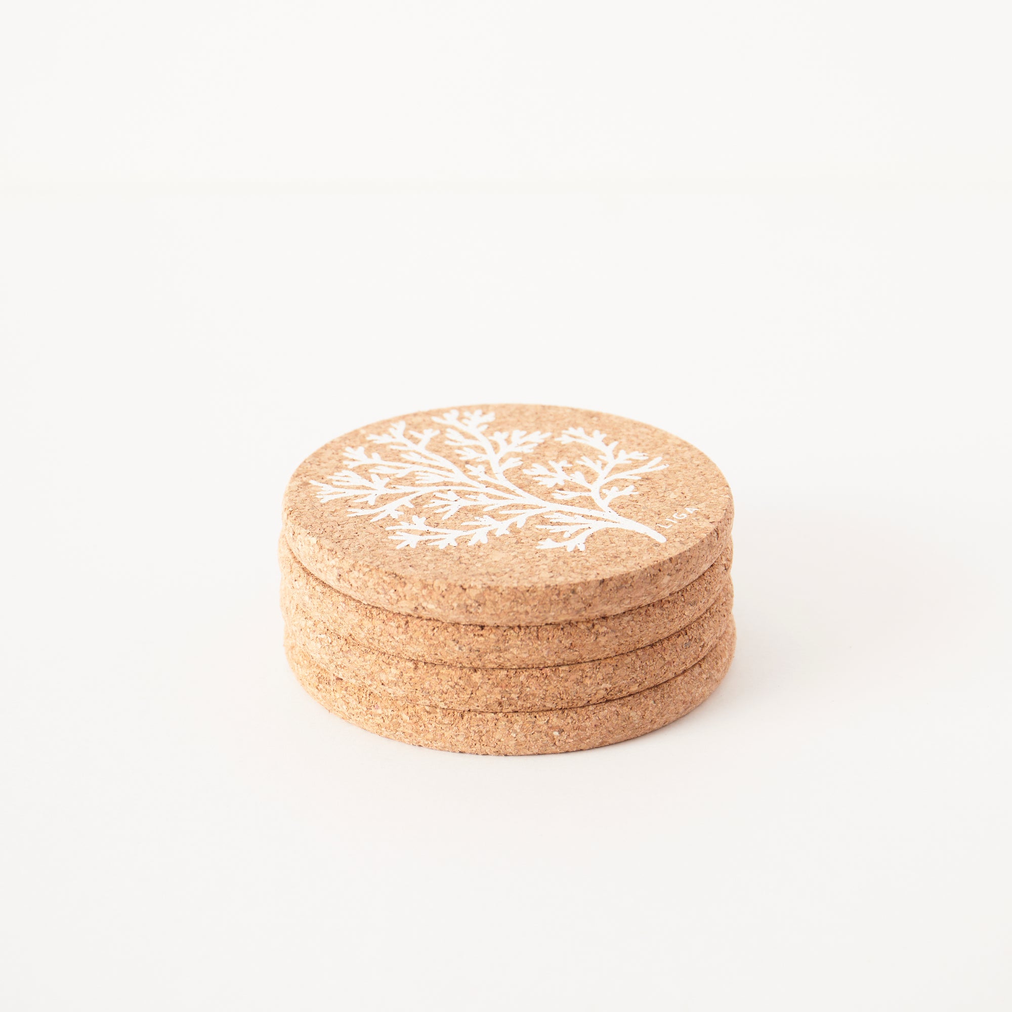 Cork Coasters | Coral