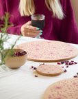 Cork Placemat - Cranberry Red
