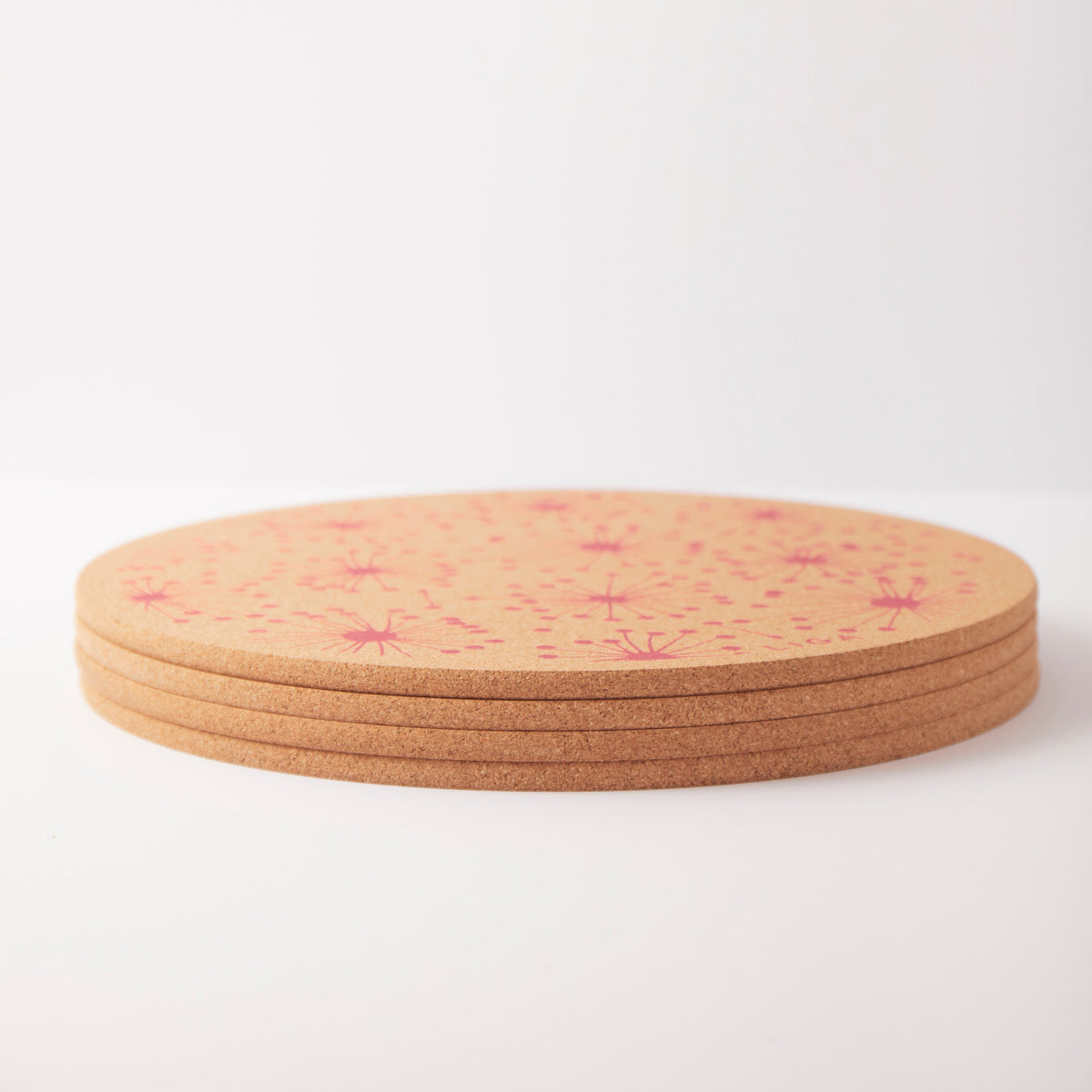 Cork Placemat - Cranberry Red