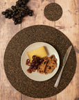 Recycled Rubber & Cork Max Placemats | Round S/4