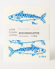 Eco Dishcloths | Mackerel & Seaweed