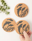 Cork Coasters | Dolphins