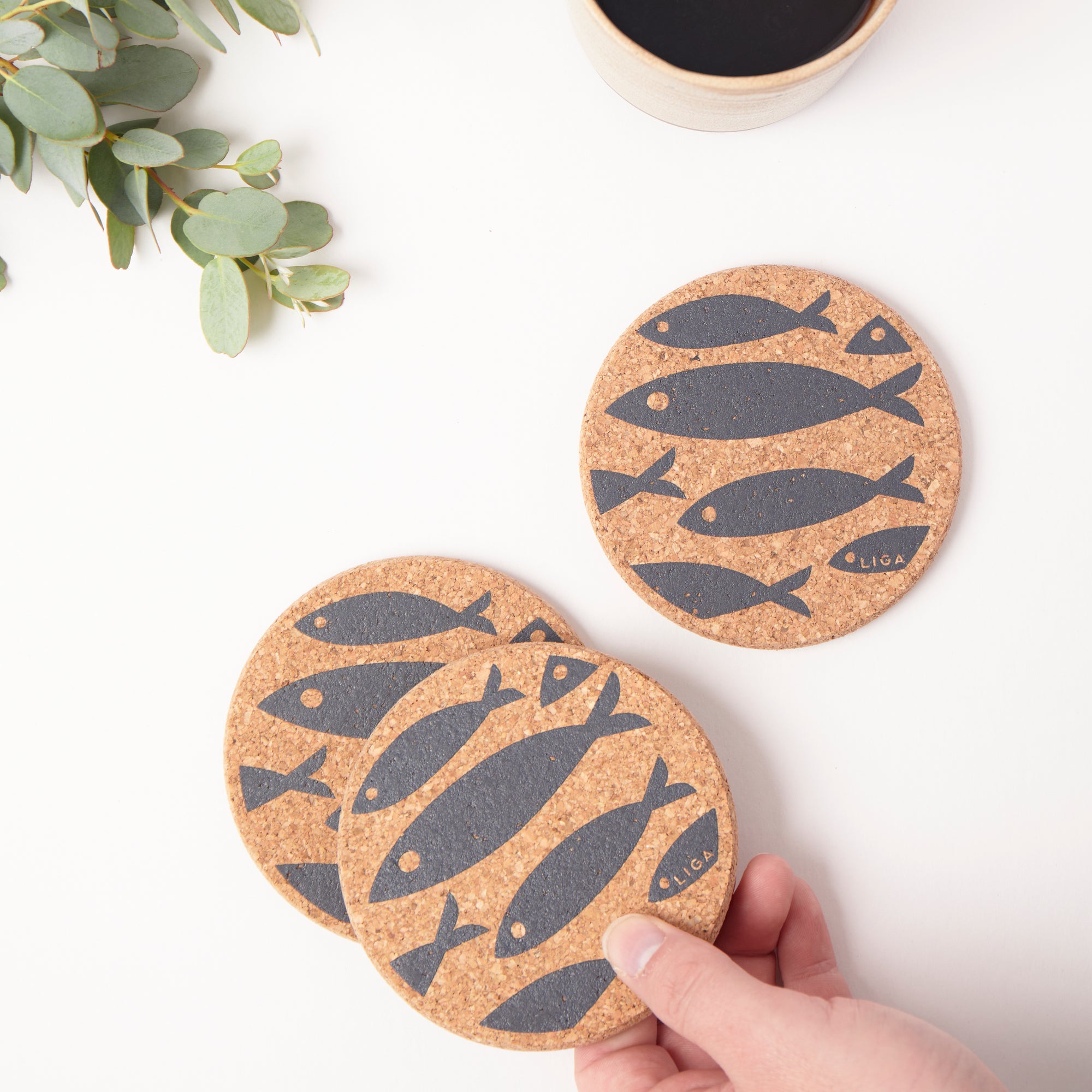 Cork Coasters | Fish