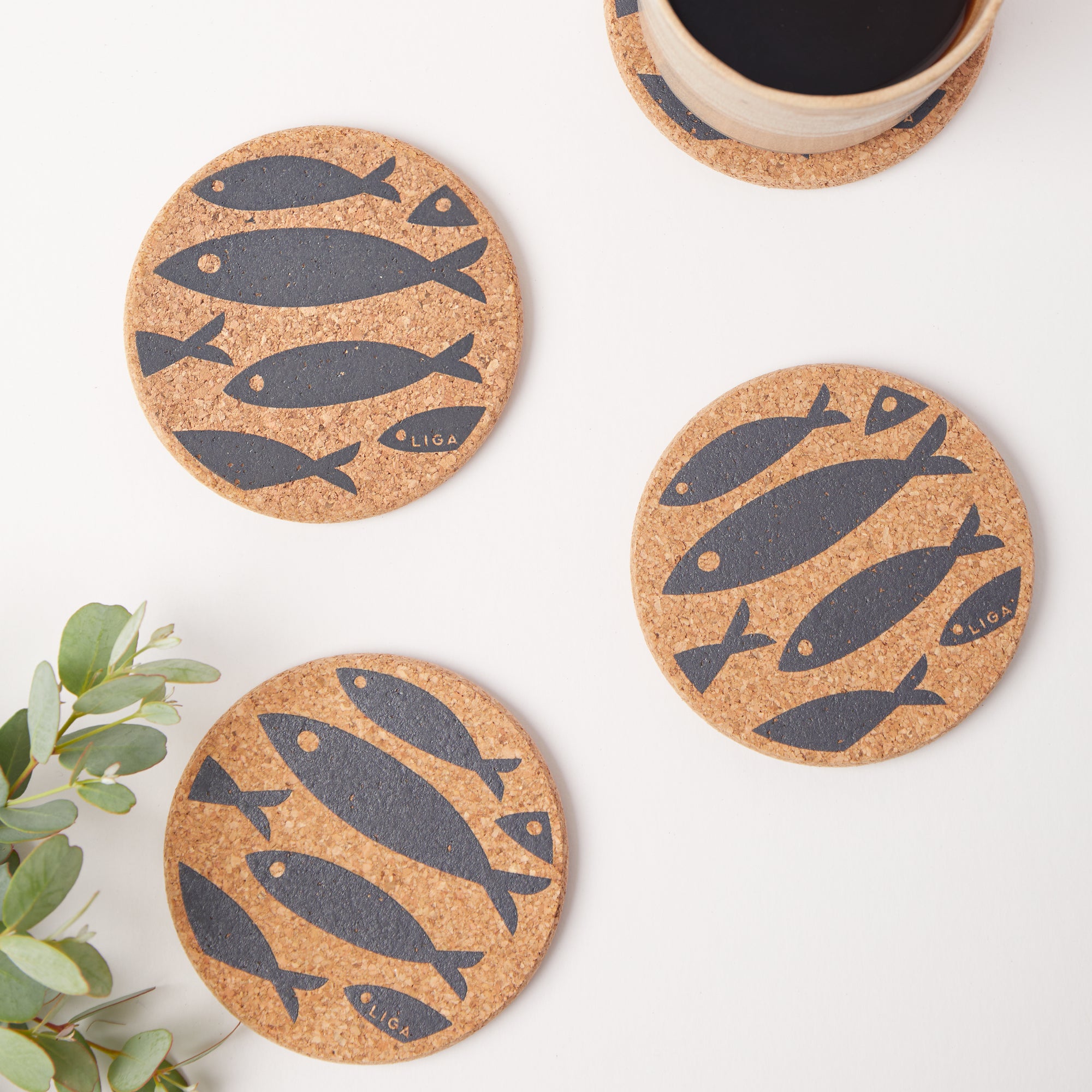 Cork Coasters | Fish