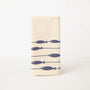 Organic Cotton Napkins | Fish on a Line Navy S/2