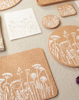 Eco Cork Tray | Flowers