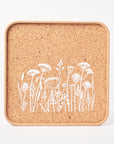 Eco Cork Tray | Flowers