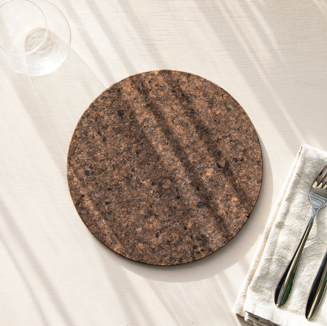 Fairfax Initial Cork Coasters - Set of 6, EG9211