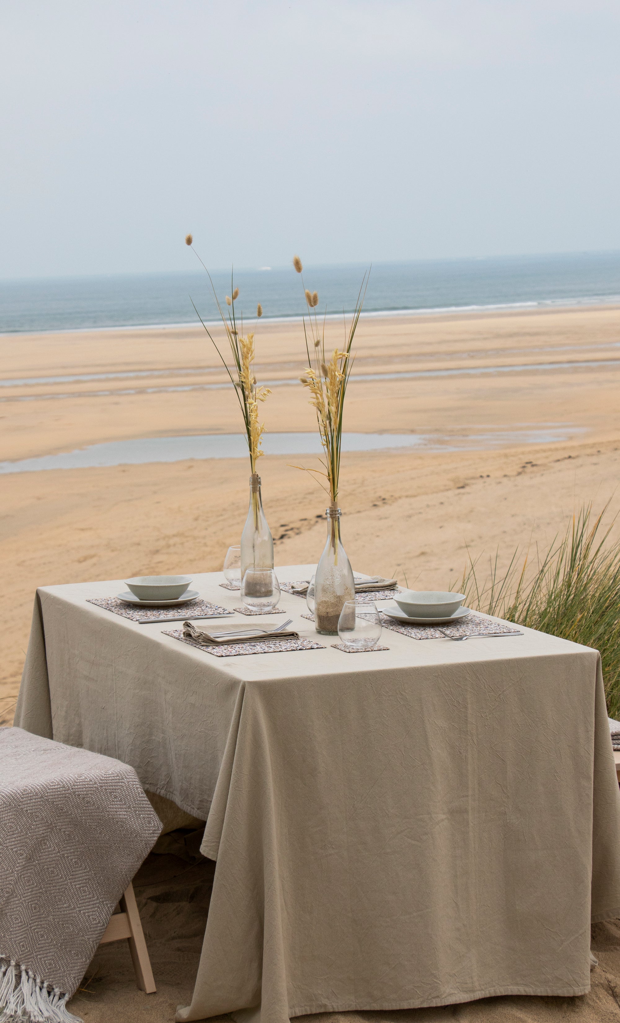 Beach Clean Rectangle Placemats and Coasters - Table S/6