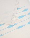 Organic Tea Towel | Fish on a Line