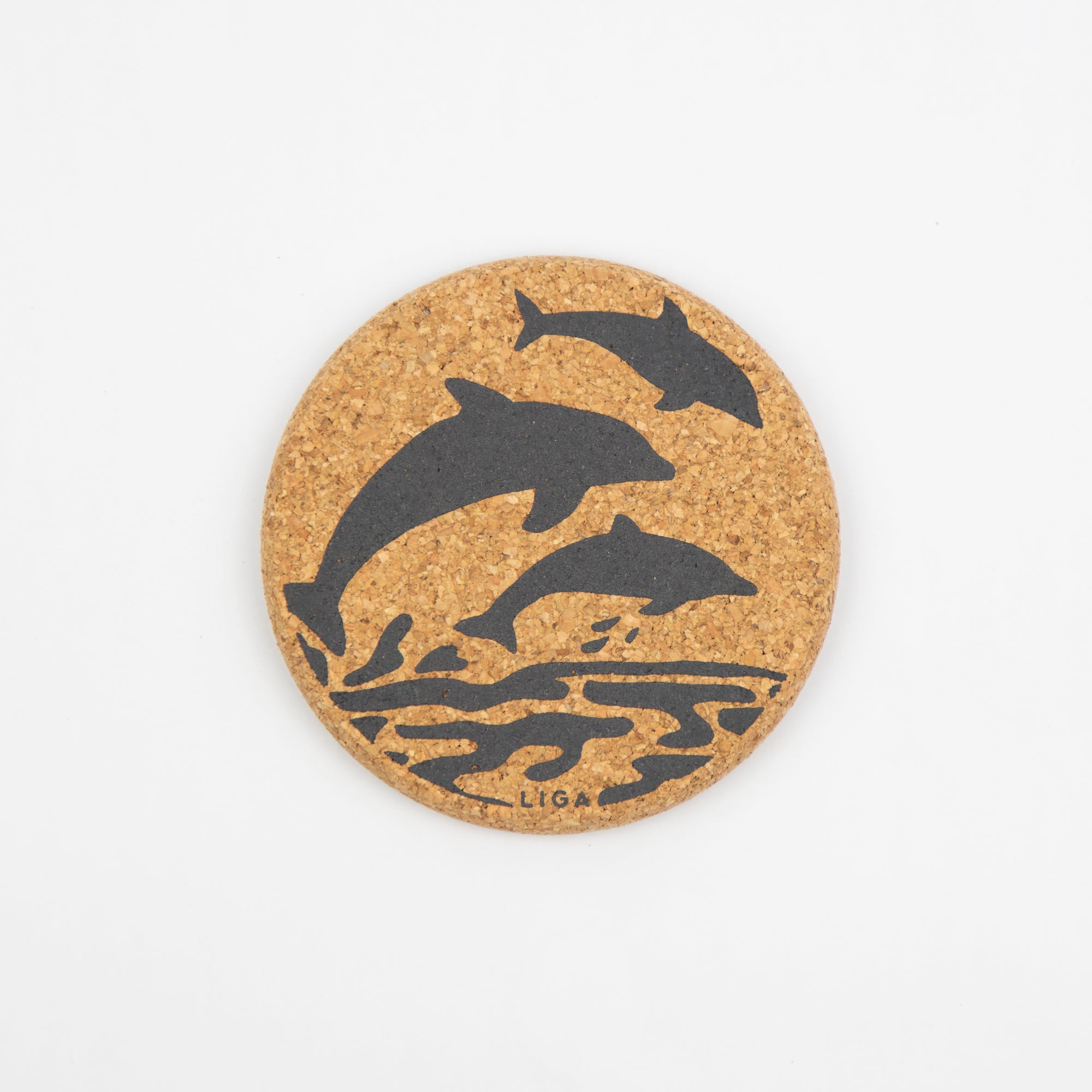 Cork Coasters | Dolphin
