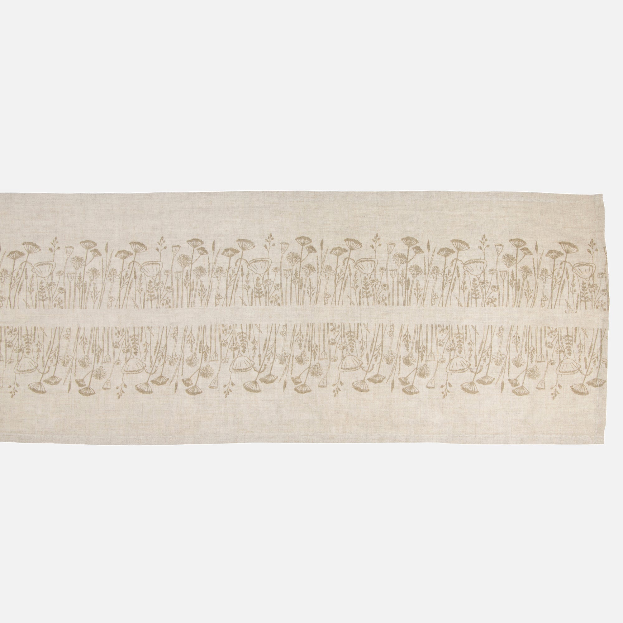 Linen Runner | Flowers