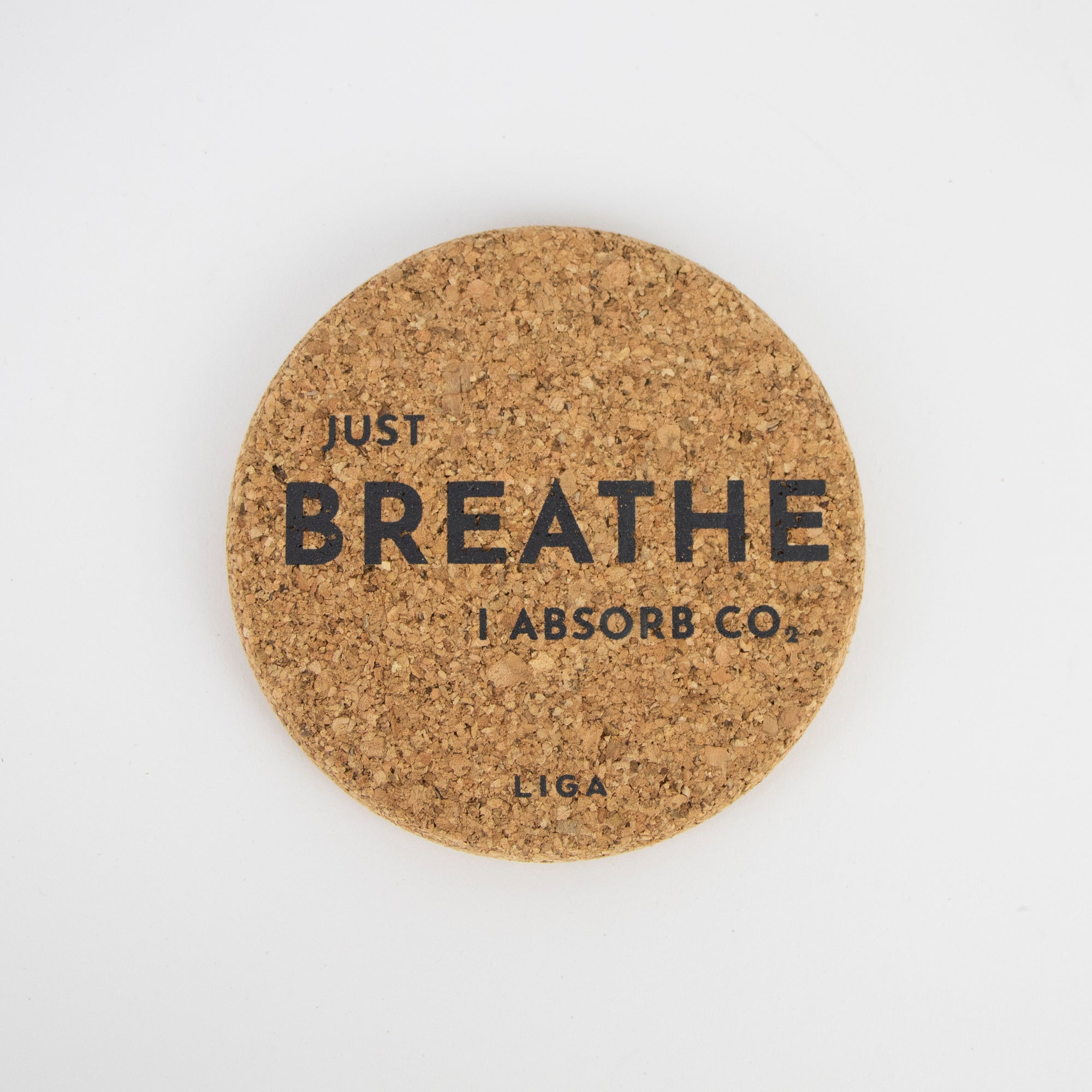 Cork Coasters | Just Breathe