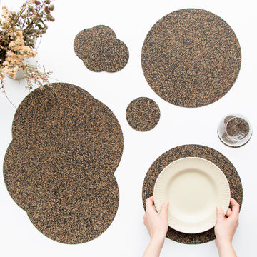 Set of 6 Dash Placemats + Coasters | Round